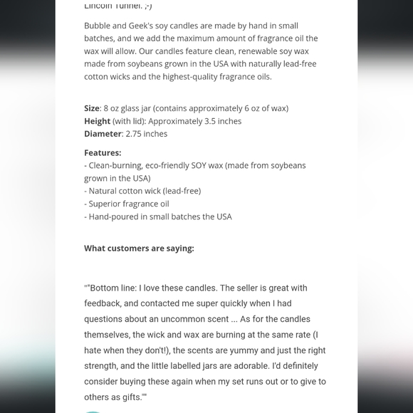 ☃️ Host pick!* 🖤Bubble and Geek 8 oz soy jar candle BN 4 for $20 - Picture 4 of 4